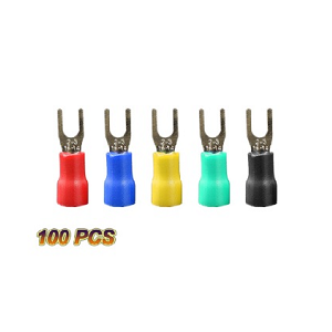 หางปลาแฉก แบบหุ้ม KENION NO. YF 5.5-4Y Insulated spade terminal , (YELLOW)