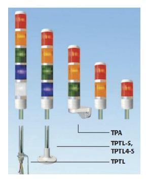 ไฟสัญญาน Tower Light 1 Section TEND NO.TPTL5L-1 (LED) ขนาด 110V ชนิดไฟติดต่อเนื่อง สีขาว