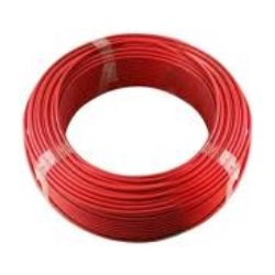 สายไฟ THW THAI UNION Cable wire : Red , 1 x 6 sqmm. (90 M./EA)