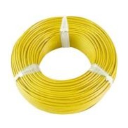 สายไฟ THW THAI UNION Cable wire : Yellow , 1 x 6 sqmm. (90 M./EA)