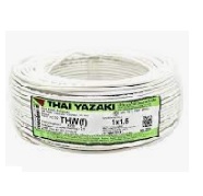 สายไฟ THAI YAZAKI Cable wire :VSF/THW(F) , 1 x 1 sqmm. สีขาว (100เมตร/ม้วน)