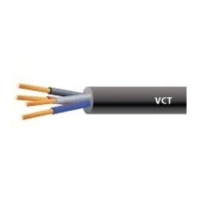 สายไฟกลมดำ THAI YAZAKI Wire Cable : VCT/IEC , 2 x 4 sqmm.