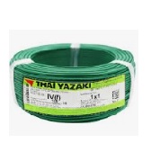 สายไฟ THAI YAZAKI Cable wire :VSF/THW(F) Green , 1 x 2.5 sqmm. (100 MT/EA)