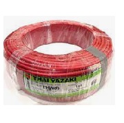 สายไฟ THAI YAZAKI Cable wire :VSF/THW(F) Red , 1 x 4 sqmm. (100 MT/EA)