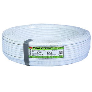 สายไฟ VAF THAI YAZAKI Cable wire , 2 x 1.5 sqmm. (100 M/EA)