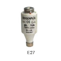 ลูกฟิวส์ D BOGENFUSE NO.E27 Diazed Fuse : 6A , 500V / (21.5x50mm.)