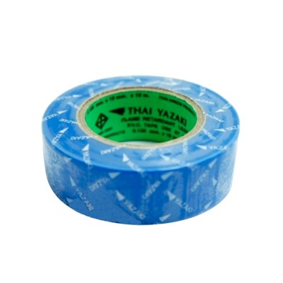 เทปพันสายไฟ สีน้ำเงิน THAI YAZAKI Vinyl tape : Blue , 3/4&quot;x30&quot;