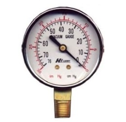 เกจวัดกำลังดูด APEX Vacuum Gauge , 4&quot; x 1/4&quot;