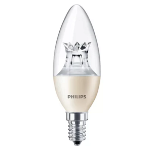 หลอดไฟ PHILIPS MAS LED CANDLE DIM DT 4-25W E14 B38 WarmWhite