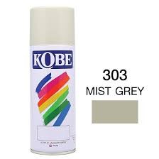 สีสเปรย์ KOBE No.303 Spray paint : MIST GREY , 400cc