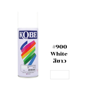 สีสเปรย์ KOBE No.900 Spray paint : WHITE , 400cc.