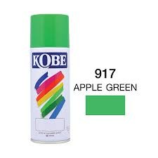 สีสเปรย์ KOBE No.917 Spray paint : APPLE GREEN , 400cc