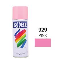 สีสเปรย์ KOBE No.929 Spray paint : PINK , 400cc