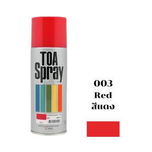 สีสเปรย์ TOA No.003 Spray paint : RED , 400cc