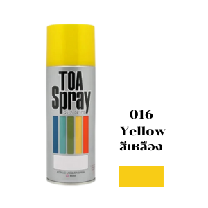 สีสเปรย์ TOA No.005 Spray paint : Yellow , 400cc