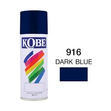 สีสเปรย์ KOBE No.916 Spray paint : DARK BLUE , 400cc