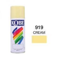 สีสเปรย์ KOBE No.919 Spray paint : CREAM , 400cc