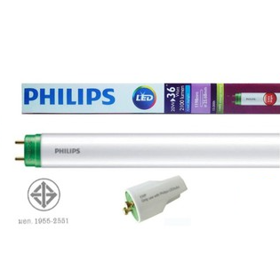 หลอดไฟ PHILIPS LED No.ECOFIT T8 20W  6500K 2100 lumen 1200 mm. Daylight