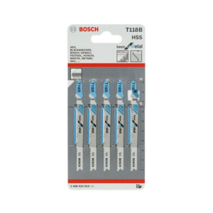 ใบเลื่อยจิ๊กซอว์ เหล็ก BOSCH No.T118B (2608631014) Jigsaw blade , Steel (5 Pcs./Ea)