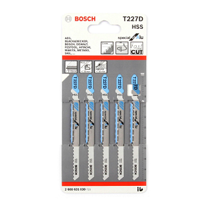 ใบเลื่อยจิ๊กซอว์ เหล็ก BOSCH No.T227D (2608631030) Jigsaw blade , Steel (5 Pcs./Ea)