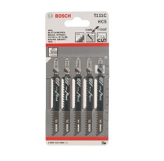 ใบเลื่อยจิ๊กซอว์ อะคริลิค BOSCH NO.T101A (2608631010) Jigsaw blade , Acrylic (5 Pcs./Ea)