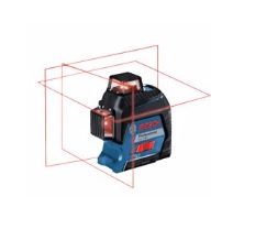 เครื่องวัดระดับแบบ 3 เส้น BOSCH No.GLL 3-80P+BS150 (0601063S01) Line Laser  80mt.