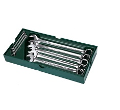 ชุดประแจแหวนข้างปากตาย SATA NO.012016 Open-ended  ring wrench (8pcs/set).