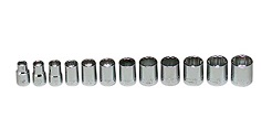 WRIGHT-TOOL NO.349 3/8&quot;Dr. Standard Metric Socket Set 12pcs.