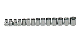 WRIGHT-TOOL NO.354 3/8&quot;Dr. 14Pc. Metric Socket Set 6mm-19mm