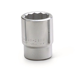 WRIGHT-TOOL NO.61-19MM 3/4&quot;Dr. Standard Metric Socket Size 19mm. 12P