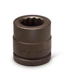 WRIGHT-TOOL NO.84724 1.1/2&quot;Dr. Socket Impact Shallow 1.1/2&quot; 12P