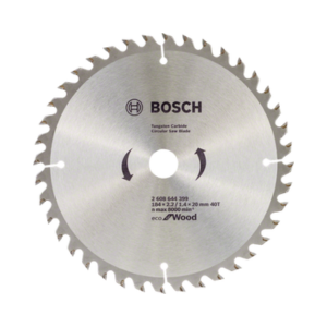 ใบเลื่อยวงเดือนสำหรับตัดไม้ BOSCH No.2608644317 Circular Saw blade (ECO for Wood) , 7.1/4&quot; 40T