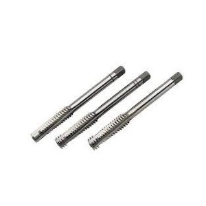 ชุดดอกต๊าปมือไฮสปีดโคบอลหน่วยมิล VOLKEL No.90448 HSS-G Hand Tap Set Jis B4430, Metric Thread M8x1.0 (3pcs./Set)