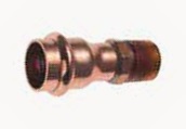 ข้อต่อตรงทองแดง Conex Banninger No.PA5243G0060600 Male Straight Connector ( &gt;B&lt; press ) , 3/4&quot; x 3/4&quot;