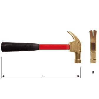 CARLTSO NO.EX122U-0075B Hammer Claw (Non-Sparking Tools) BE-CU 340g