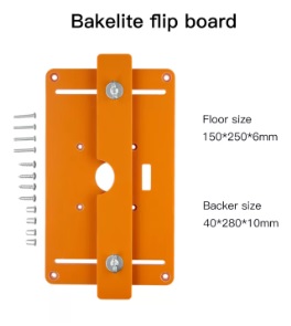 อุปกรณ์ช่วยแกะลาย Bakelite Flip Board woodworking for Trimmer