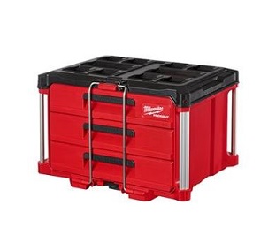 กล่องเครื่องมือ 3 ลิ้นชัก MILWAUKEE No.48-22-8443 PACKOUT 3-Drawer Tool Box.