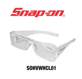 SNAP-ON No.SOHVWHCL01 Safety Glasses : White Helluvator UV safety glasses (Clear)