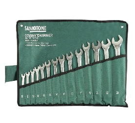 ชุดประแจแหวนข้างปากตาย SANKITONE No.SN-0102006 Combination wrench Set : Europe , 10-32 mm. (14 pcs/ea)