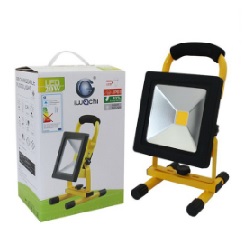 โคมสปอร์ตไลท์สนามไร้สาย พกพา IWACHI No.IP65 LED Flood Light Waterproof Daylight , 20W : Wireless charging (17x12x27 cm.)