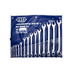 ชุดประแจแหวนข้างปากตาย ASAHI No.2011003 Combination Wrench Set , 9-21 mm. (11pcs/ea)