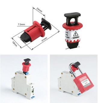 อุปกรณ์ล็อคเบรคเกอร์ Miniature Circuit Breaker Lockout (Type:A1)