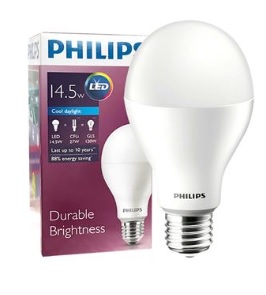 หลอดแอลอีดี PHILIPS LED Blub E27 A67 6500K : Daylight , 14.5W-120W