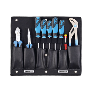 GEDORE No.1100 W-001 Tool Board with Pliers/Screwdriver Assortment , 9 pieces