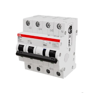 เบรคเกอร์กันดูด ABB NO.DS203NC C20 AC30 Miniature Circuit breaker (RCBO) , 20A/30 mA, 4P (3+N)