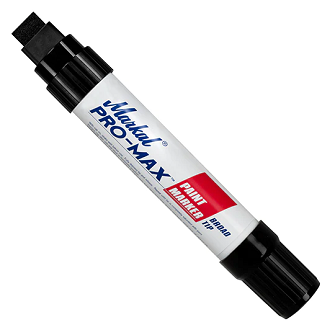 ปากกาเคมี MARKAL No.90903 PRO-MAX Broad Tip Liquid Paint Marker : Black