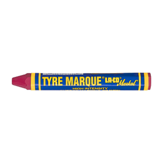 MARKAL No.51422 TYRE MARQUE Solid Paint Crayon :Red