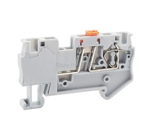 เทอร์มินอลเข้าสายชนิดกด ST 4-MT Din rail terminal block Type: push-in , Grey