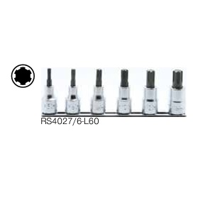 ชุดบ๊อกซ์เดือยโผล KOKEN No.RS4027/6-L60 Ribe Bit Socket Set 1/2&quot; X 60 , M5, M6, M8, M10, M12, M14