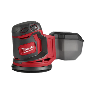 เครื่องขัดกระดาษทราย (แบบลูกเบี้ยวไร้สาย) MILWAUKEE No.M18 BOS125-0X0 Sandpaper Polisher 18V 14,000-24,000/minute : Type Cam , 125mm/1.2 kg.